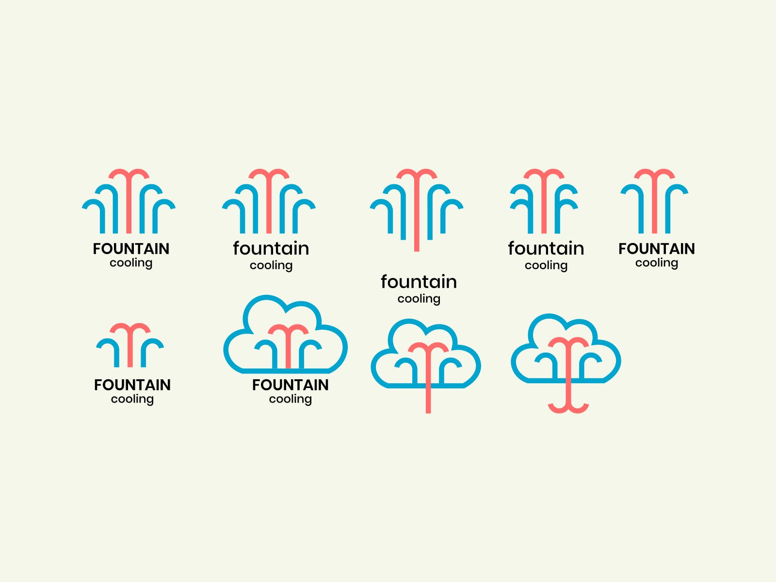 Fountain cooling logo ideas